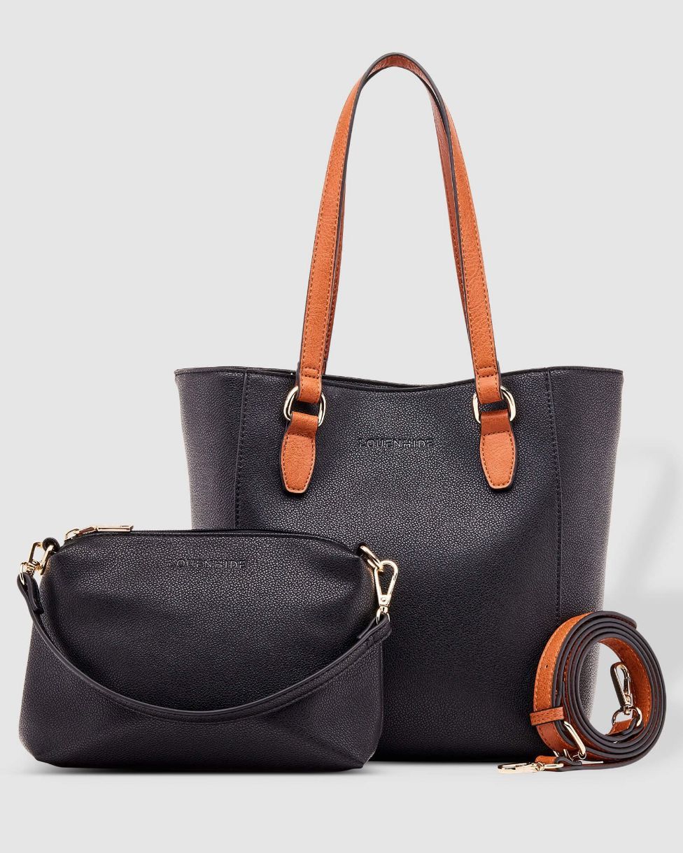 SAC A MAIN 2 EN 1 CUIR VEGHAN GANSE CONT
